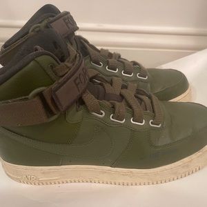 COPY - NIKE Air Force 1 High Utility Olive Canvas Sneakers